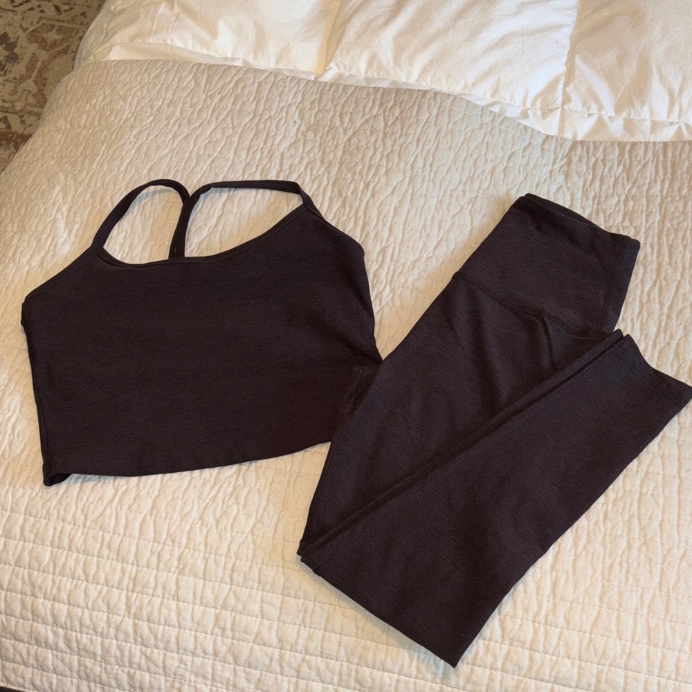 Chocolate heather Beyond Yoga Set